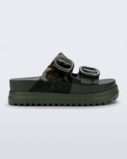 MELISSA COZY PLATFORM  DARK GREEN