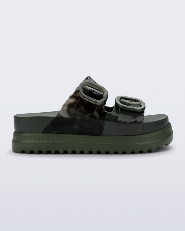 MELISSA COZY PLATFORM  DARK GREEN