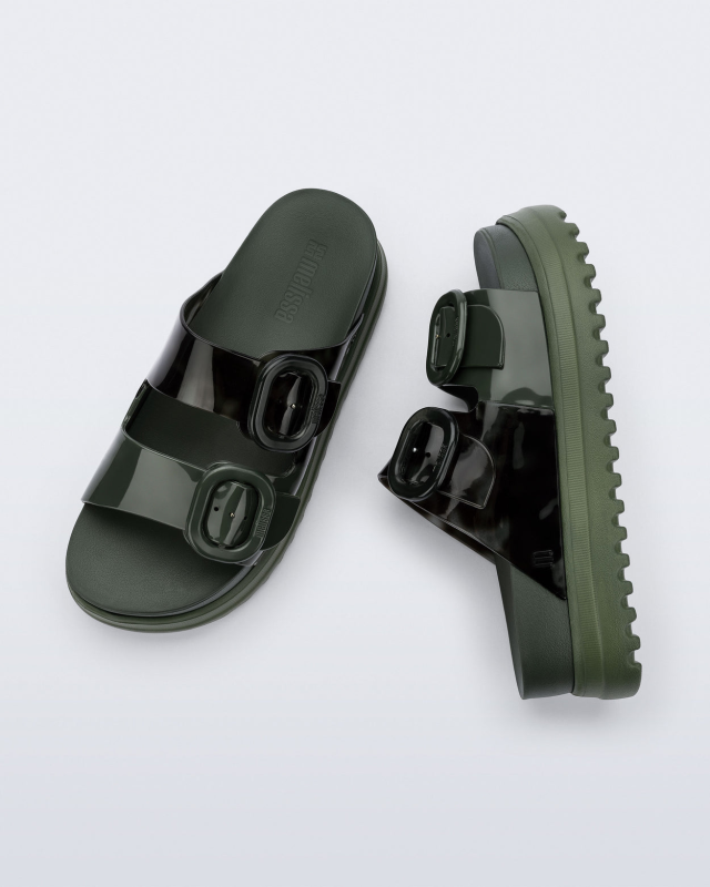 MELISSA COZY PLATFORM  DARK GREEN