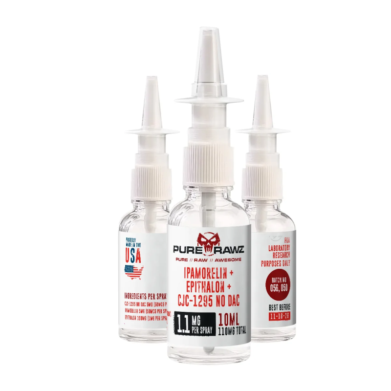 PURERAWZ IPAMORELIN + EPITHALON + CJC-1295 NO DAC SPRAY 1.1.MQ PER SPRAY/110MQ/10ML