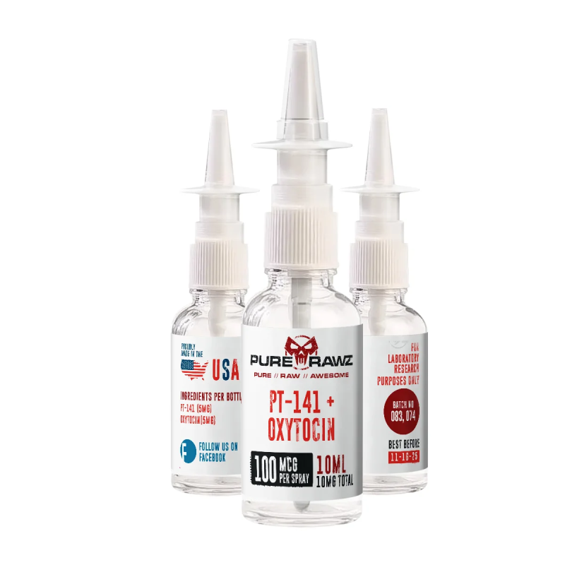 PURERAWZ PT-141 + OXYTOCIN 10ML/100MCQ PER SPRAY/10MQ