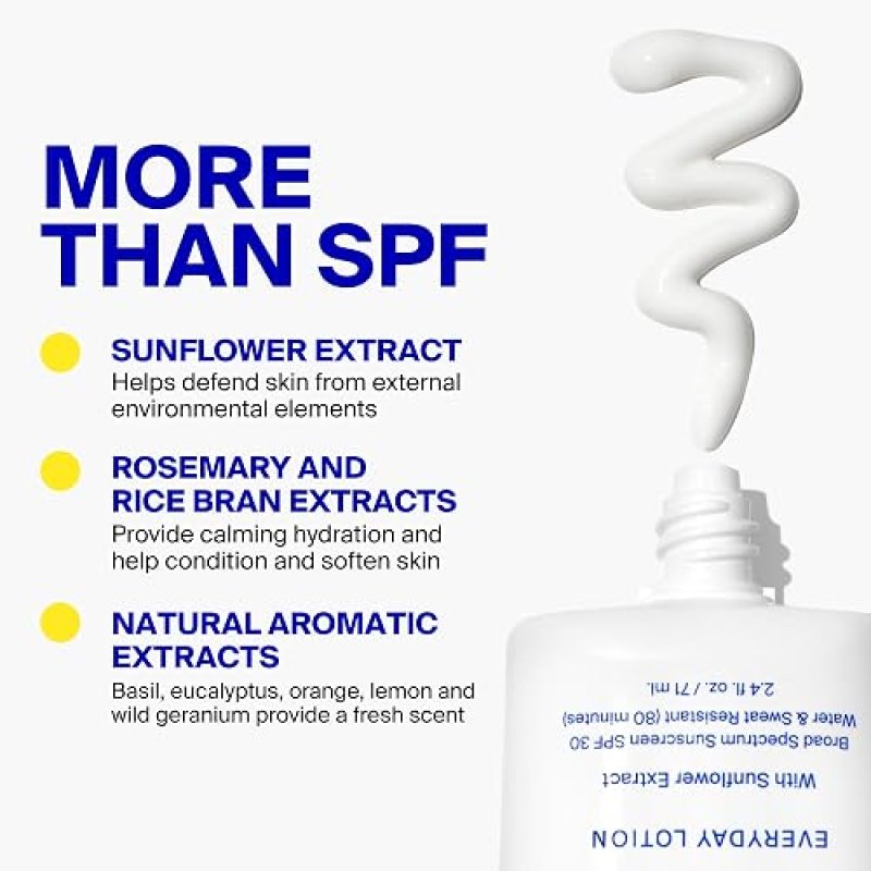SUPERGOOP! PLAY EVERYDAY BROAD SPECTRUM SUNSCREEN LOTION FOR FACE BODY WATER RESISTANT