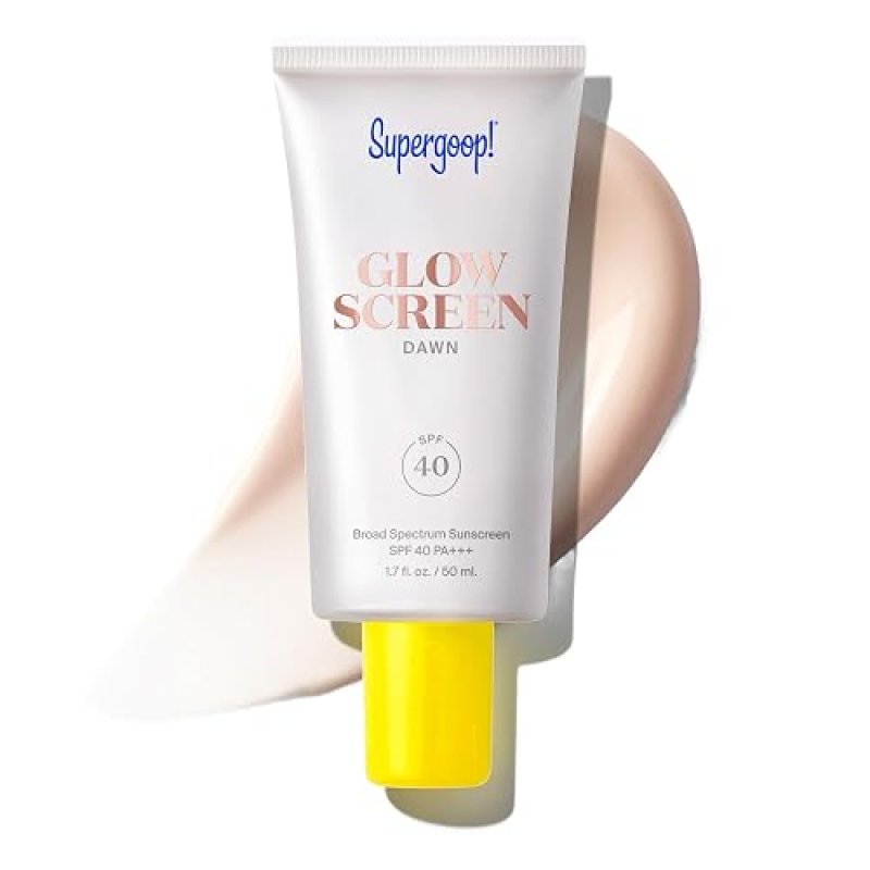 SUPERGOOP! GLOWSCREEN SPF 40 TINTED SUNSCREEN PRIMER WITH HYALURONIC ACID BLUE LIGHT DEFENSE