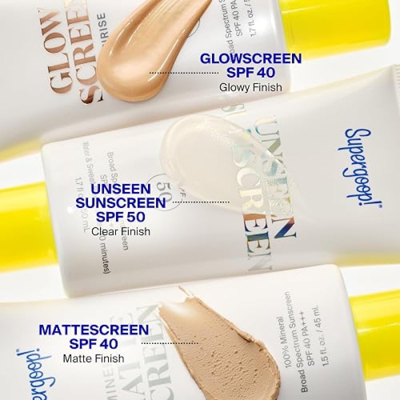 SUPERGOOP! GLOWSCREEN SPF 40 TINTED SUNSCREEN PRIMER WITH HYALURONIC ACID BLUE LIGHT DEFENSE