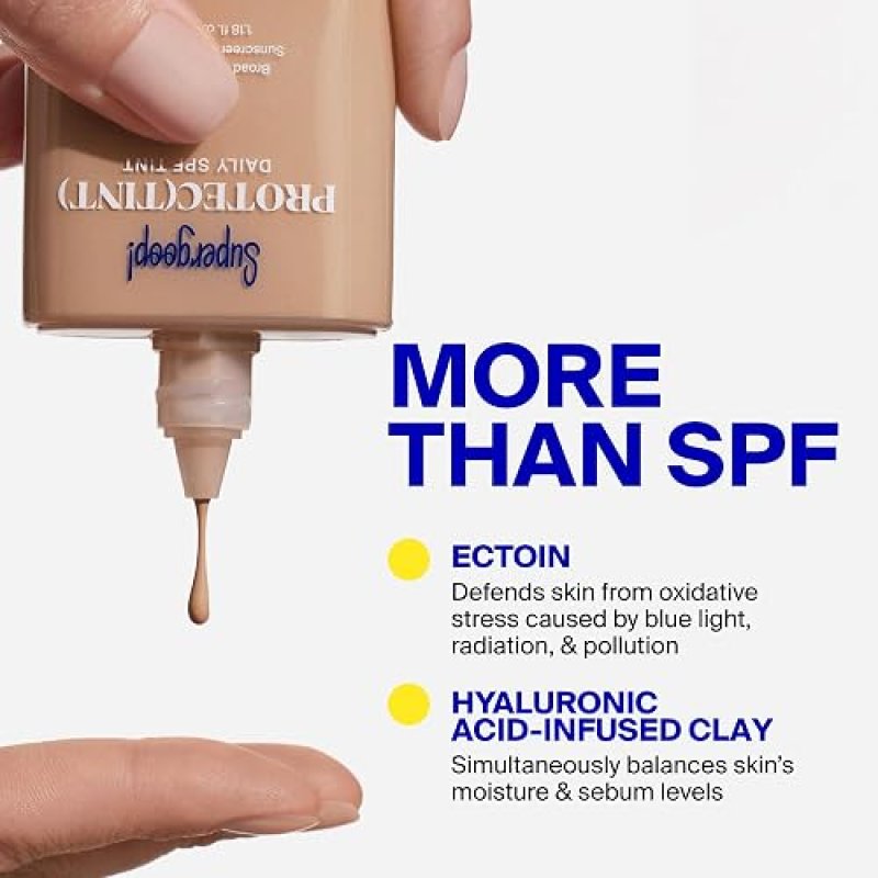 SUPERGOOP! PROTEC TINT DAILY SKIN TINT SPF 50 LIGHT - BUILDABLE, NATURAL, EVEN COVERAGE