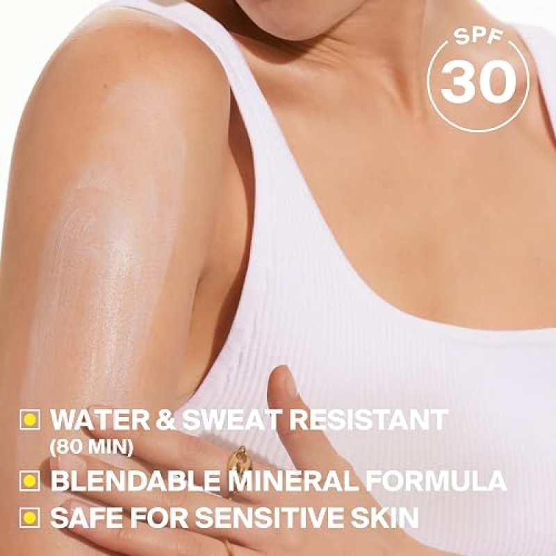 SUPERGOOP! PLAY MINERAL LOTION SPF 30 - LIGHTWEIGHT, WATER-RESISTANT SUNSCREEN 3.4 OZ