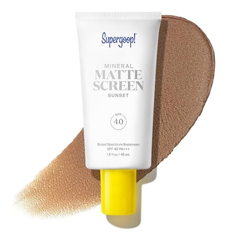 SUPERGOOP! MINERAL MATTESCREEN SPF 40 - OIL-FREE MINERAL SUNSCREEN, MATTIFIES CONTROLS SHINE