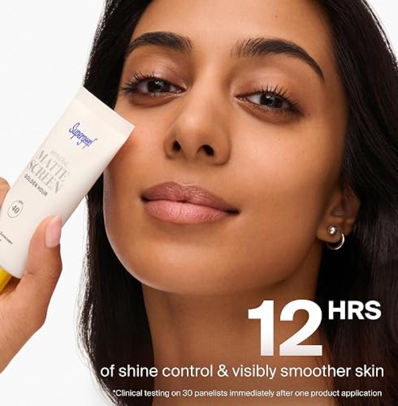 SUPERGOOP! MINERAL MATTESCREEN SPF 40 OIL-FREE SUNSCREEN MATTIFIES, MINIMIZES PORES, WATER RESISTANT