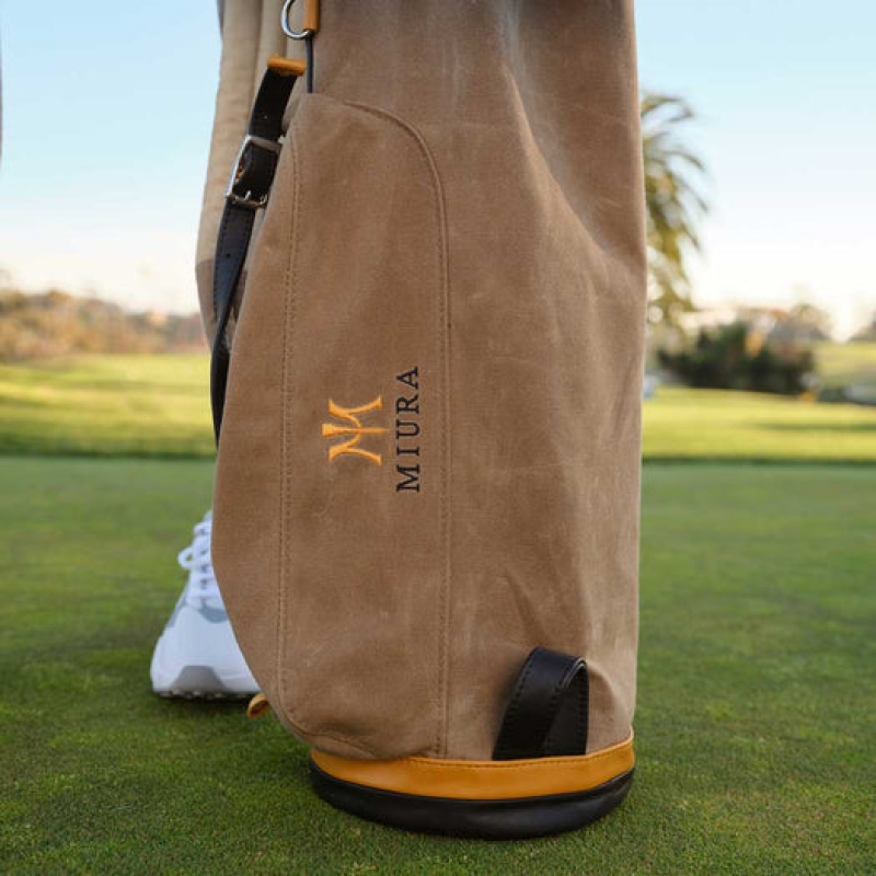 MIURA MACKENZIE ORIGINAL WALKER BAG CANVAS  BRUSHED BROWN