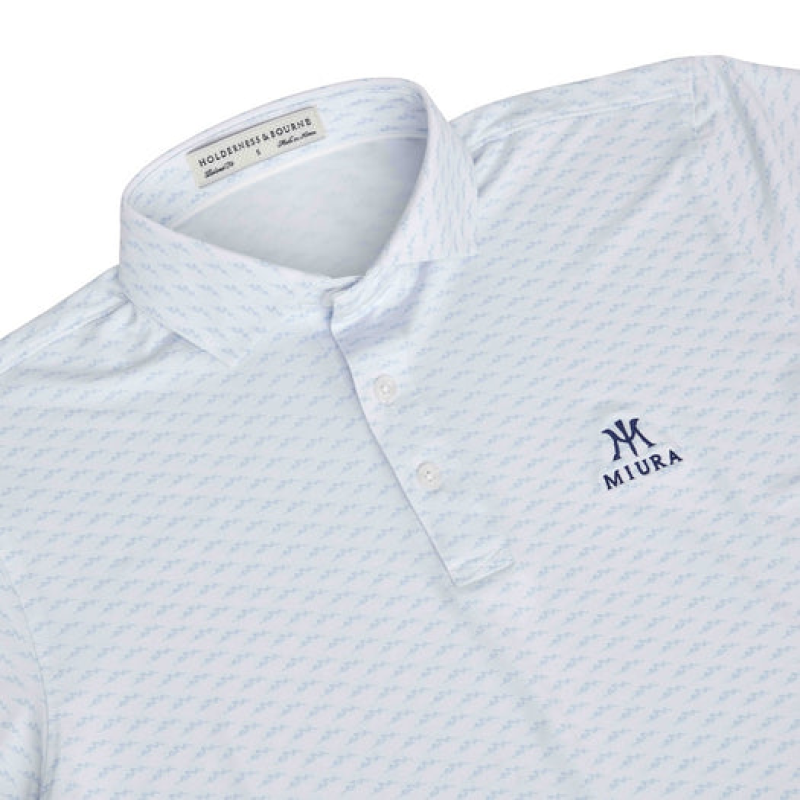 MIURA  WHITECAP POLO  SKYE BLUE/WHITE