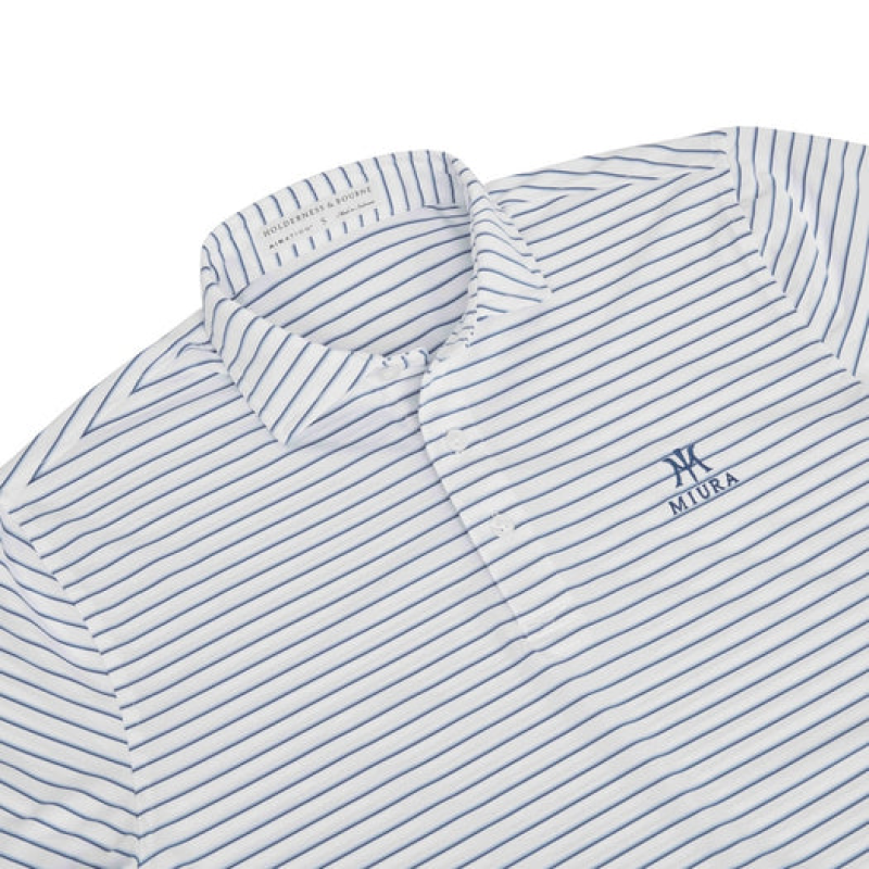MIURA  SPRINGER POLO  MARLIN BLUE/SKYE