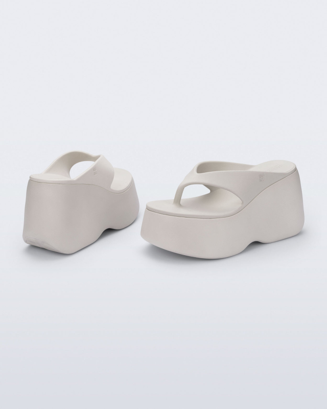 MELISSA FREE THONG WEDGE  BEIGE