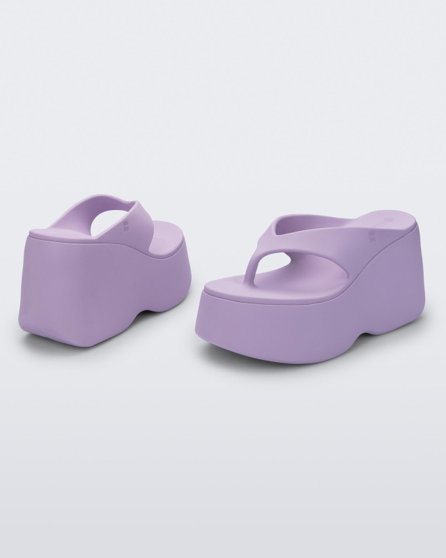 MELISSA FREE THONG WEDGE  LILAC