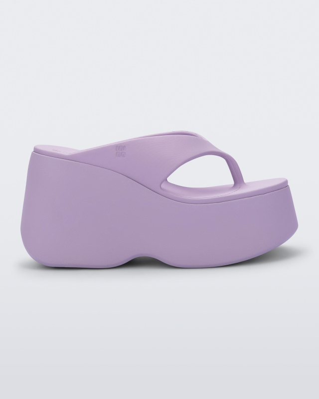 MELISSA FREE THONG WEDGE  LILAC