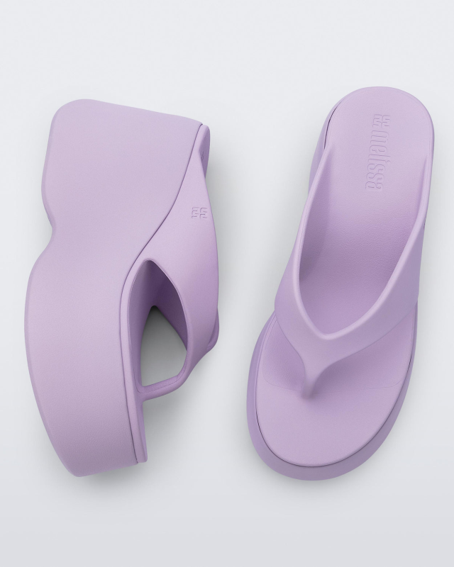 MELISSA FREE THONG WEDGE  LILAC