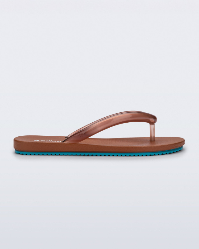 MELISSA FLIP FLOP AIRFLOW  BROWN/BLUE