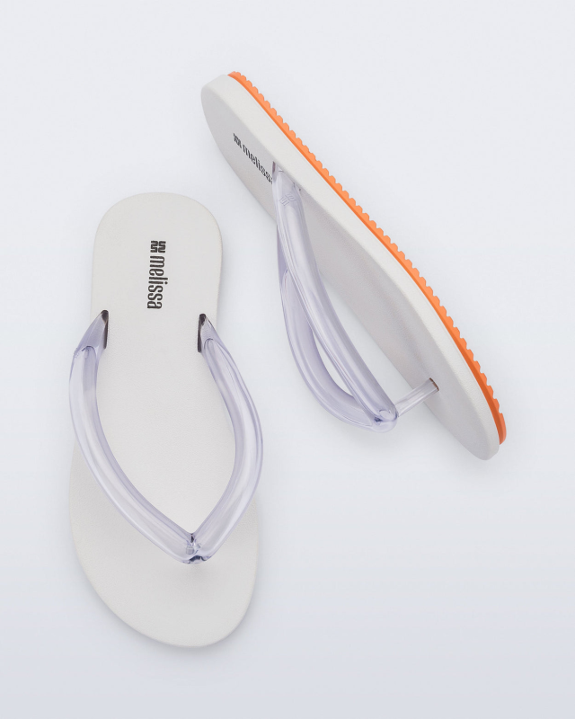 MELISSA FLIP FLOP AIRFLOW WHITE/ORANGE