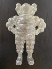 KAWS CHUM CLEAR 2002 360 TOY GROUP #556/1000 DESIGNER TOY COMPANION FIGURE