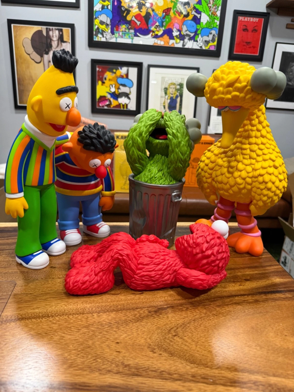 KAWS SESAME STREET FIGURES