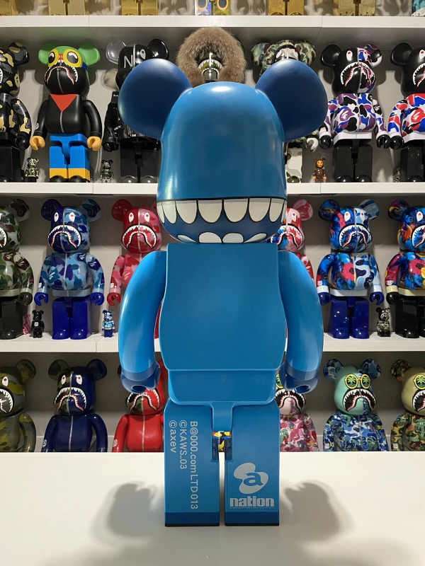 KAWS 1000% CHOMPER BEARBRICK BLUE 2003 BE@RBRICK