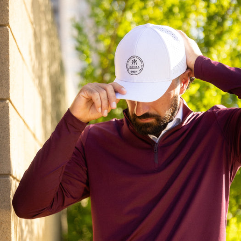MIURA X MELIN A-GAME HYDRO HAT  SM  WHITE