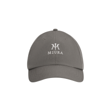 MIURA STACKED M LOGO DAD HAT  GREY