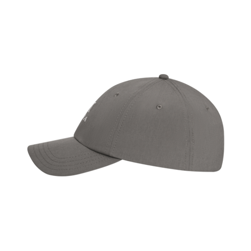 MIURA STACKED M LOGO DAD HAT  GREY