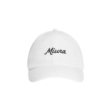 MIURA MODERN SCRIPT DAD HAT WHITE