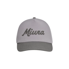 MIURA MODERN SCRIPT TWO-TONE HAT  GREY/GREY