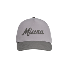 MIURA MODERN SCRIPT TWO-TONE HAT  GREY/GREY