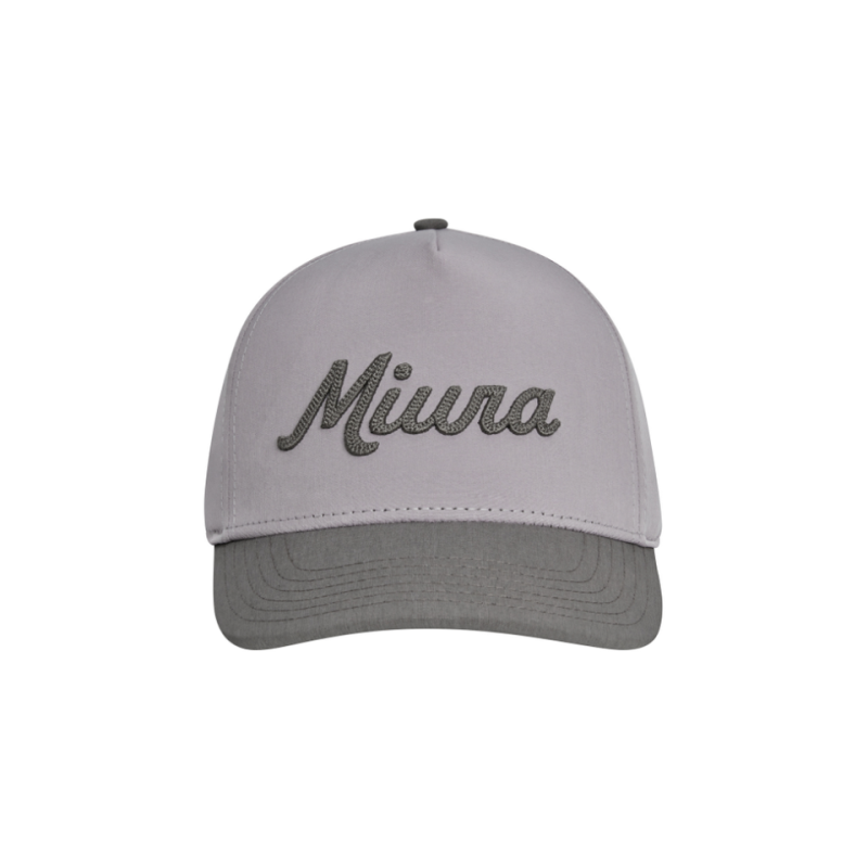 MIURA MODERN SCRIPT TWO-TONE HAT  GREY/GREY
