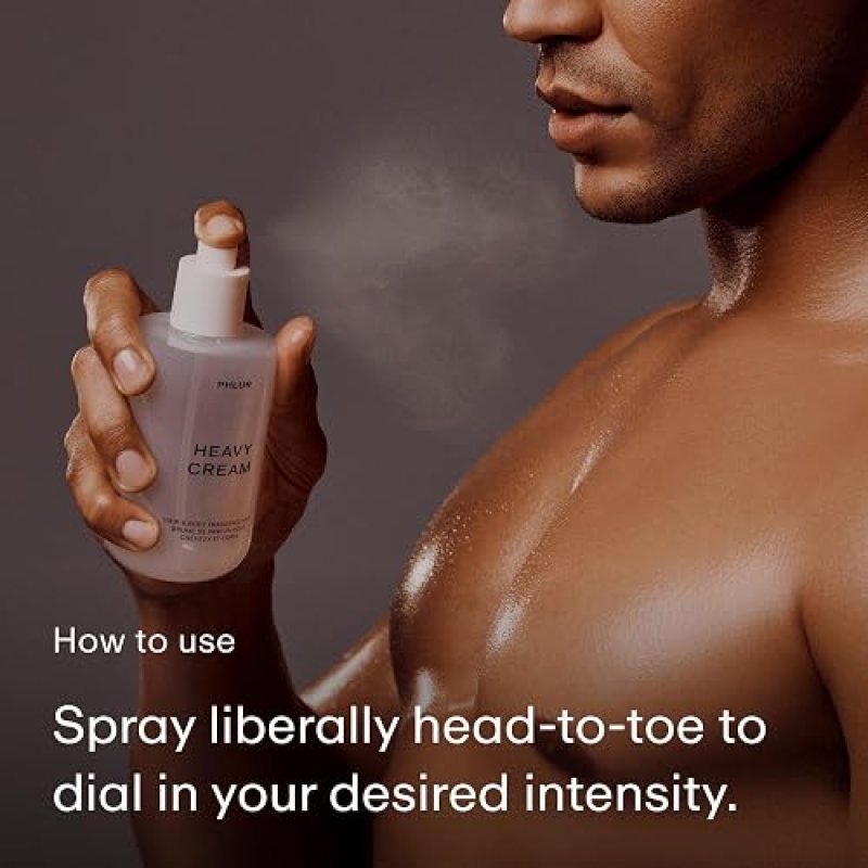 PHLUR HEAVY CREAM BODY MIST 8OZ VANILLA MARSHMALLOW COCONUT CREAM HAIR BODY PERFUME FOR WOMEN