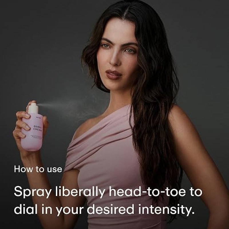 PHLUR BERRY CREAM BODY MIST 8OZ SWEET BERRIES, VANILLA AMBER PERFUME SPRAY FOR WOMEN