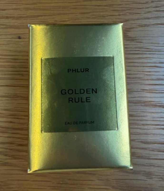 PHLUR GOLDEN RULE UNISEX PERFUME 50ML MANDARIN, PINK PEPPER VANILLA CREAM SCENT
