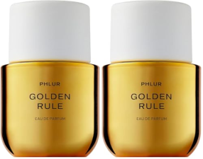 PHLUR GOLDEN RULE PERFUME 50ML 2-PACK FRUITY FLORAL SCENT WITH MANDARIN, JASMINE VANILLA
