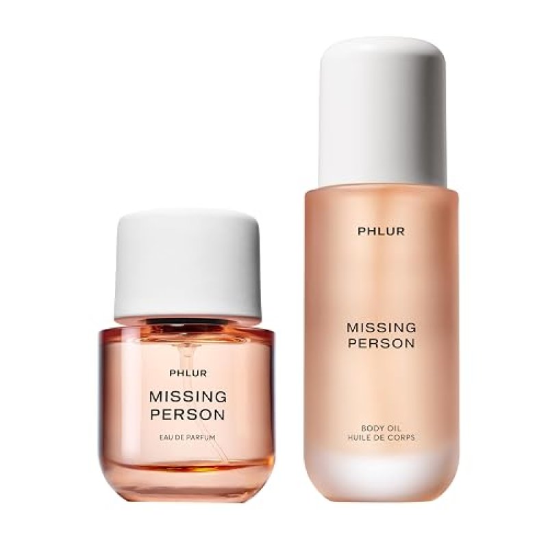 PHLUR MISSING PERSON EAU DE PARFUM 50ML BODY OIL 4OZ WITH BERGAMOT, MUSK, ORANGE, SANDALWOOD