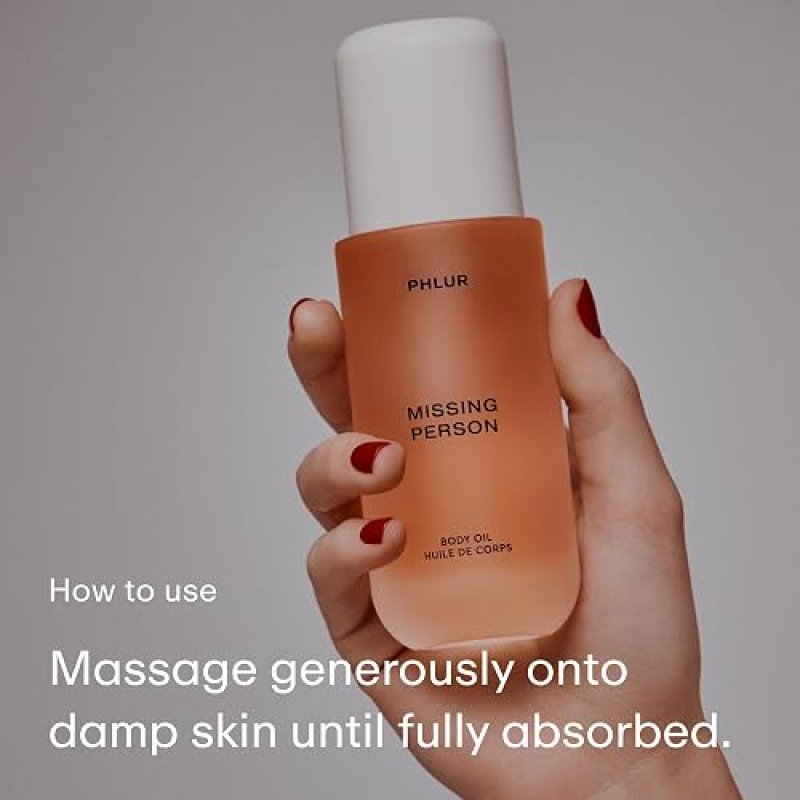 PHLUR MISSING PERSON EAU DE PARFUM 50ML BODY OIL 4OZ WITH BERGAMOT, MUSK, ORANGE, SANDALWOOD