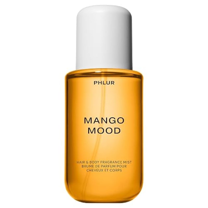 PHLUR MANGO MOOD BODY MIST 8OZ MANGO, BLACK CURRANT VANILLA SCENTED HAIR BODY SPRAY FOR WOMEN