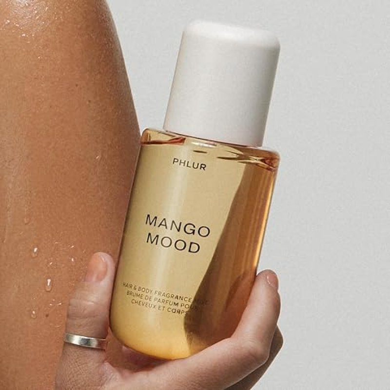 PHLUR MANGO MOOD BODY MIST 8OZ MANGO, BLACK CURRANT VANILLA SCENTED HAIR BODY SPRAY FOR WOMEN