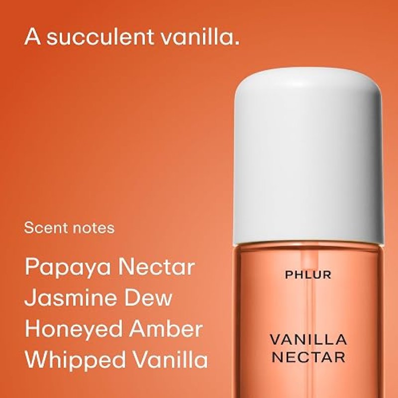 PHLUR VANILLA PEACH TRIO HAIR BODY MIST SET 3 X 3OZ TRAVEL SIZE VANILLA PEACH SCENTS