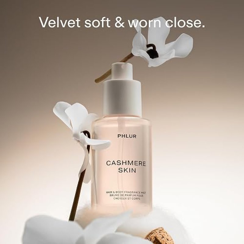 PHLUR CASHMERE SKIN BODY MIST 3OZ - ALMOND VANILLA CREAM HAIR BODY PERFUME FOR WOMEN