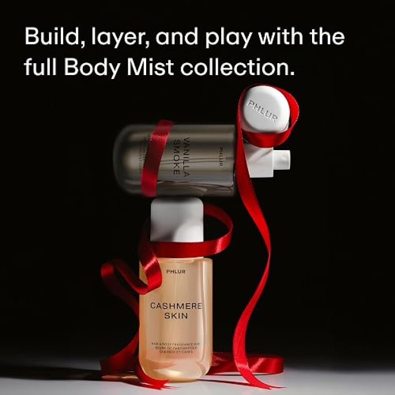 PHLUR CASHMERE SKIN BODY MIST 3OZ - ALMOND VANILLA CREAM HAIR BODY PERFUME FOR WOMEN