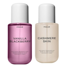 PHLUR CASHMERE BERRY BODY MIST DUO CASHMERE SKIN VANILLA BLACKBERRY HAIR BODY MISTS, 8 OZ EACH