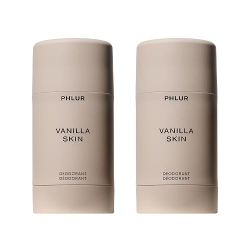 PHLUR VANILLA SKIN NATURAL DEODORANT 2-PACK, ALUMINUM-FREE, LONG-LASTING SCENT FOR MEN WOMEN