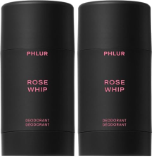 PHLUR ROSE WHIP NATURAL DEODORANT STICK 1.76OZ, ALUMINUM-FREE, LONG-LASTING SCENT, PACK OF 2