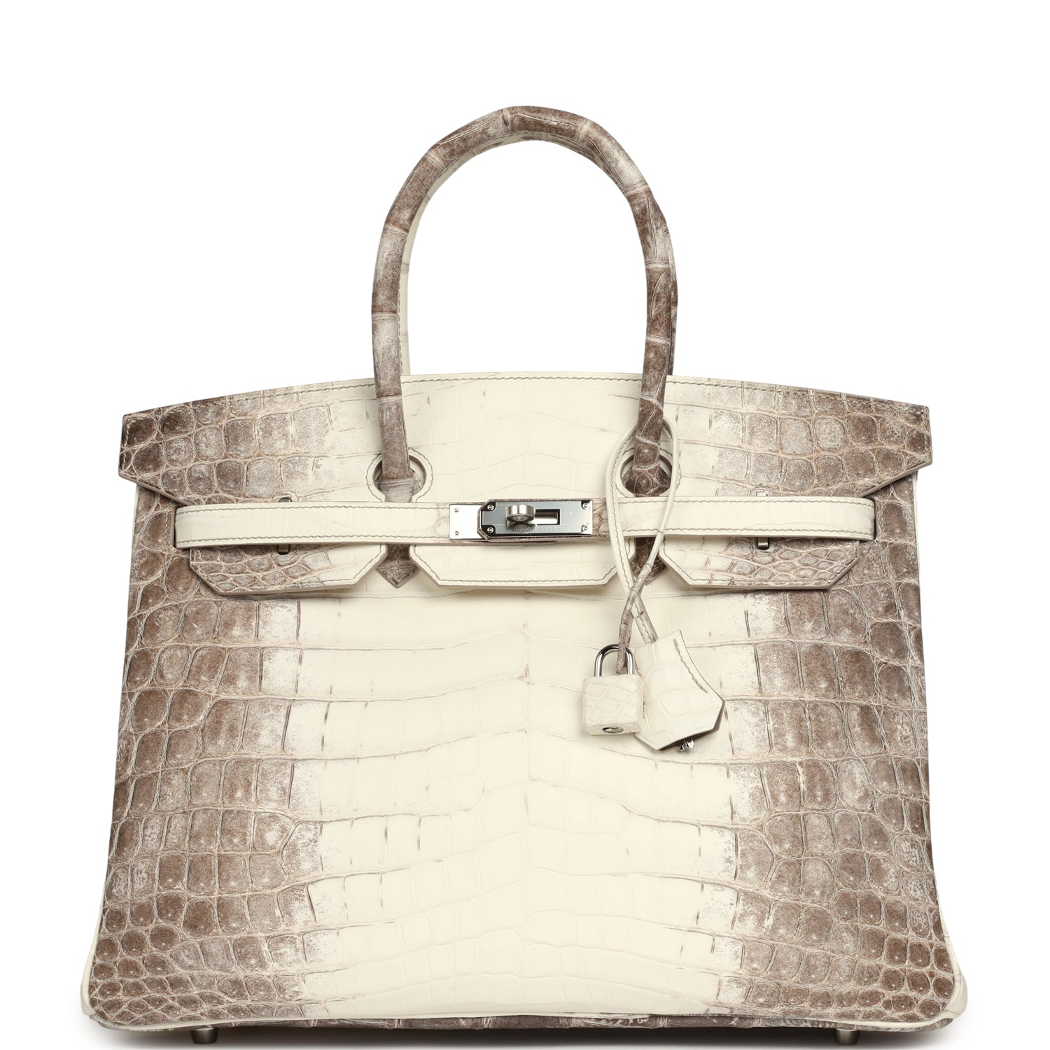 HERMèS BIRKIN 35 HIMALAYA NILOTICUS CROCODILE PALLADIUM HARDWARE