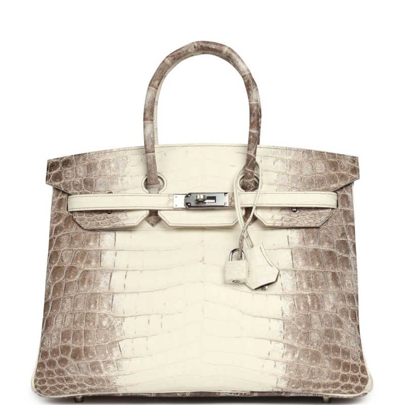 HERMèS BIRKIN 35 HIMALAYA NILOTICUS CROCODILE PALLADIUM HARDWARE