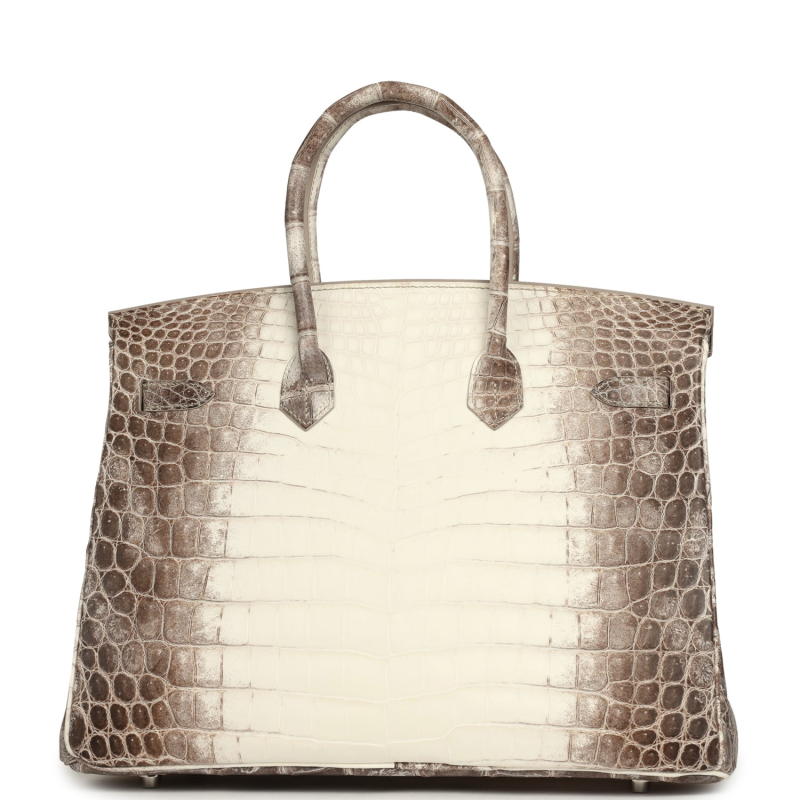 HERMèS BIRKIN 35 HIMALAYA NILOTICUS CROCODILE PALLADIUM HARDWARE