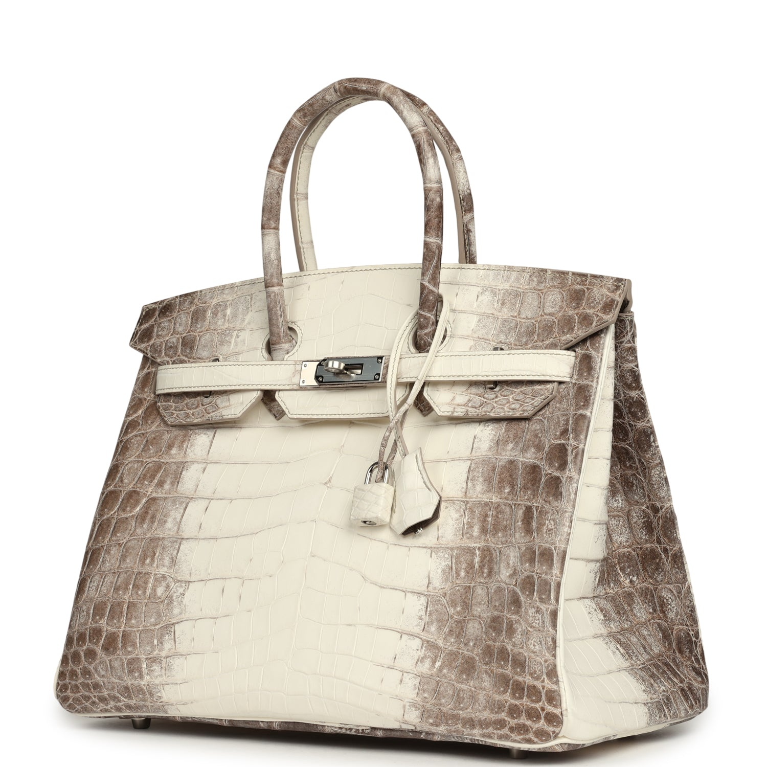 HERMèS BIRKIN 35 HIMALAYA NILOTICUS CROCODILE PALLADIUM HARDWARE
