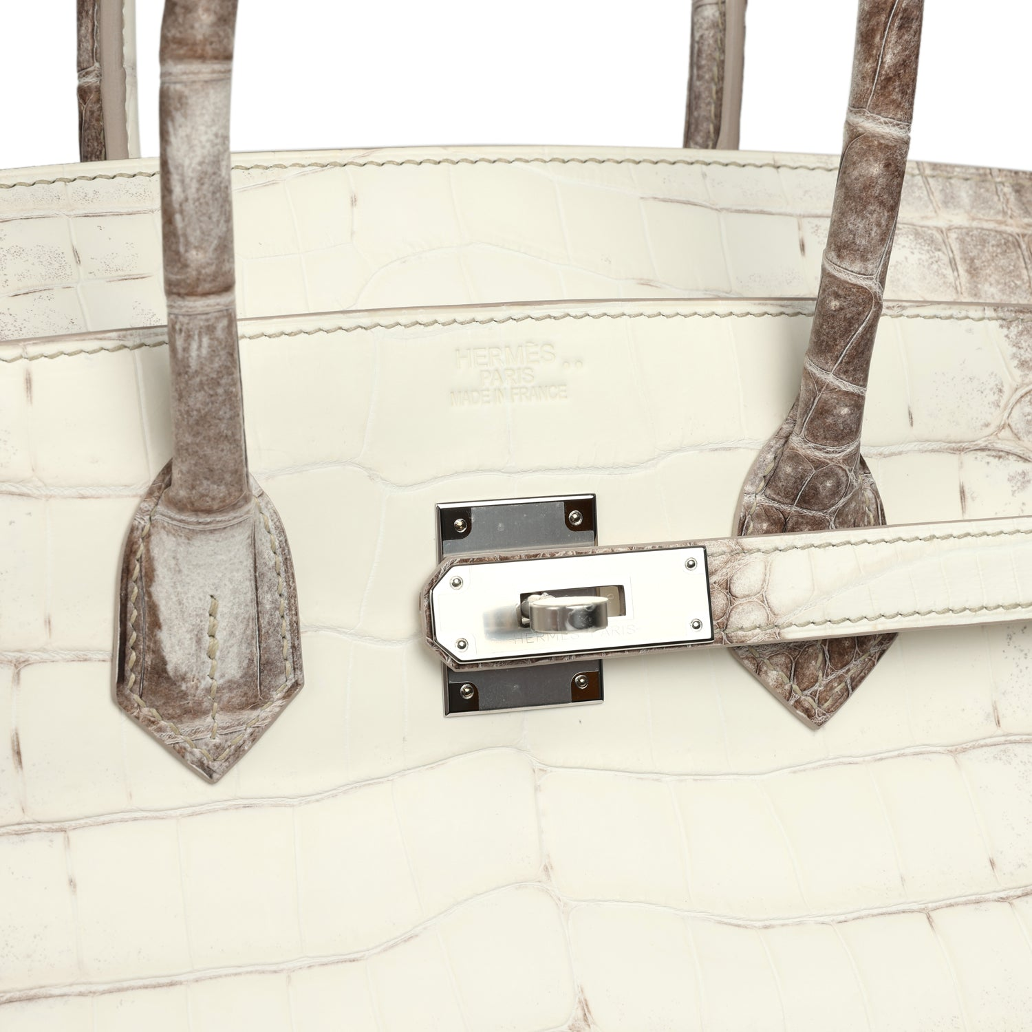 HERMèS BIRKIN 35 HIMALAYA NILOTICUS CROCODILE PALLADIUM HARDWARE